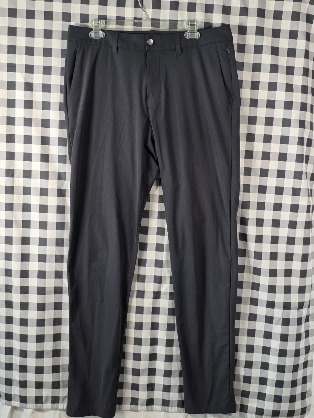 Lululemon Men’s Commission Pants Slim Black Size 34 Stretch Golf Work Pants